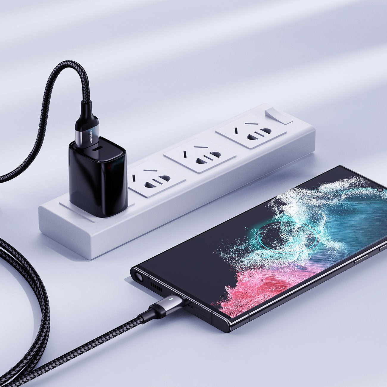 USB kabelis Joyroom S-UC027A10 USB to Type-C 3A 1.2m juodas