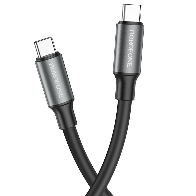 USB kabelis Borofone BX82 60W Type-C to Type-C 1.0m juodas