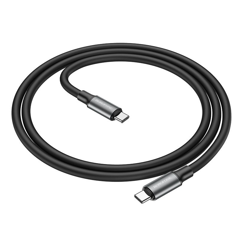 USB kabelis Borofone BX82 60W Type-C to Type-C 1.0m juodas