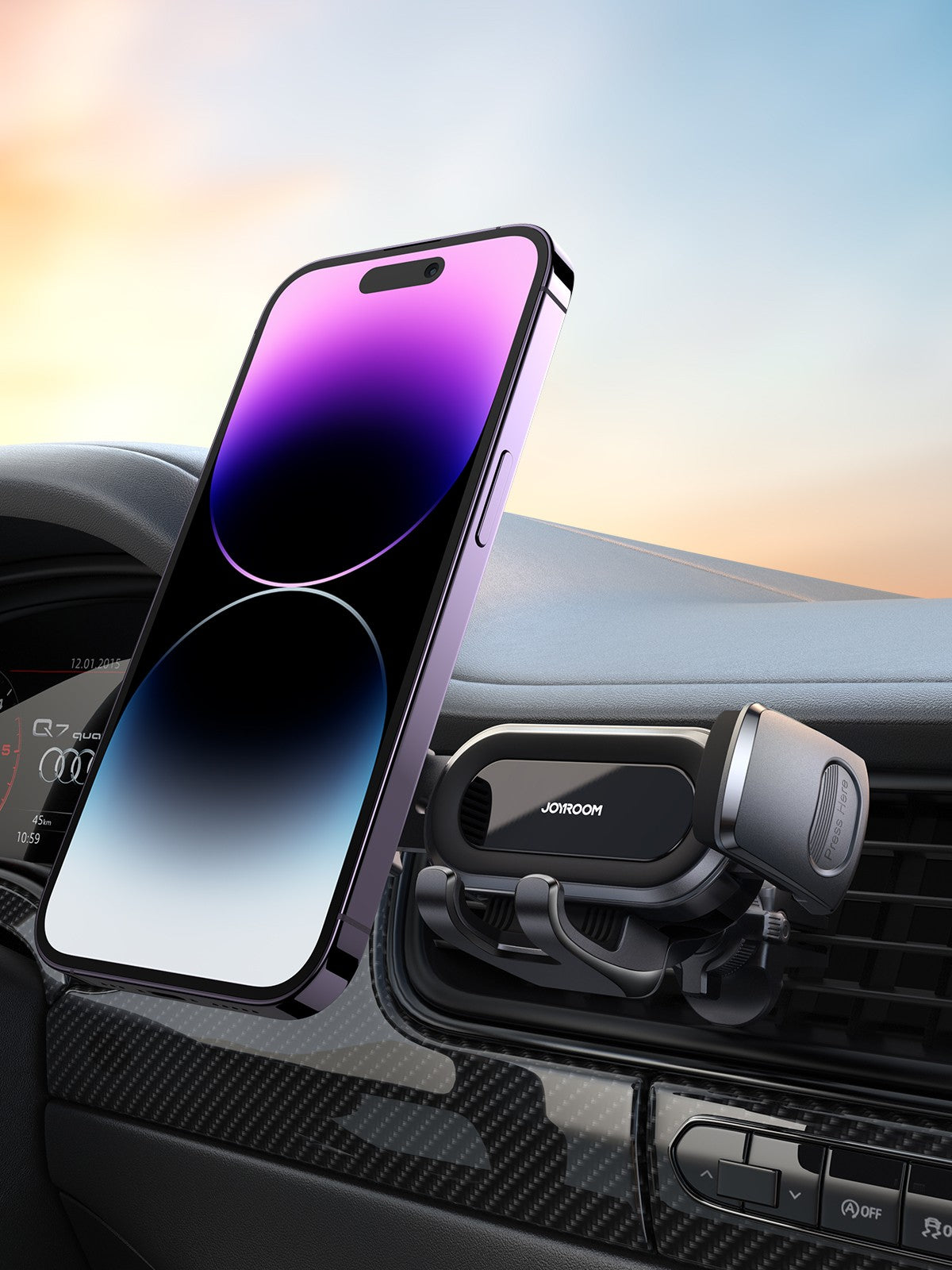 Automobilinis telefono laikiklis Joyroom JR-ZS351 juodas