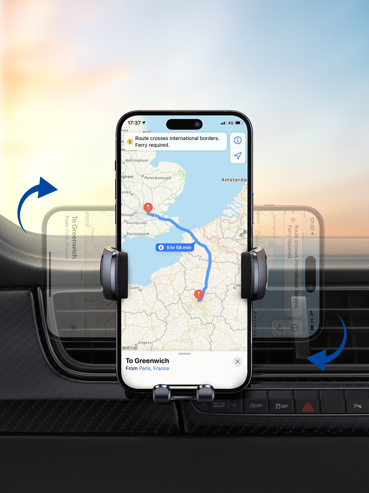 Automobilinis telefono laikiklis Joyroom JR-ZS351 juodas