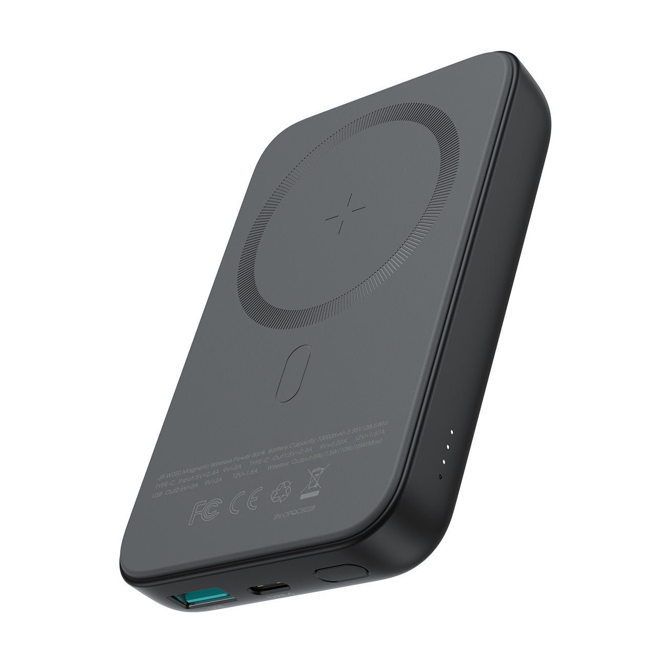 Išorinė baterija Power Bank Joyroom JR-W020 20W Magnetic Wireless 10000mAh juoda