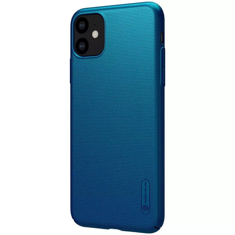 Dėklas Nillkin Super Frosted Shield Samsung G990 S21 FE 5G mėlynas