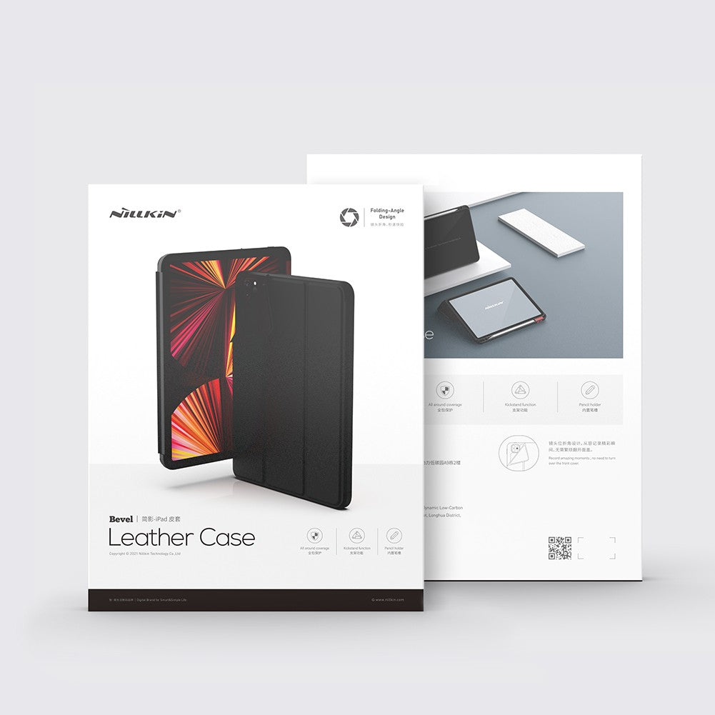 Dėklas Nillkin Bevel Leather Apple iPad 10.9 2022 juodas