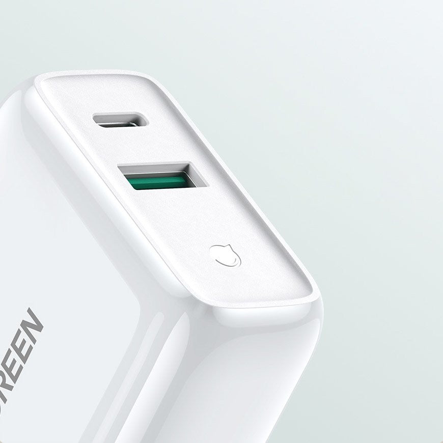Įkroviklis Ugreen CD170 USB-C/USB-A 36W baltas