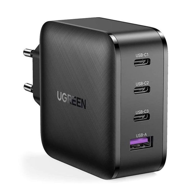 Įkroviklis Ugreen CD224 GaN 3xUSB-C/USB-A 65W juodas