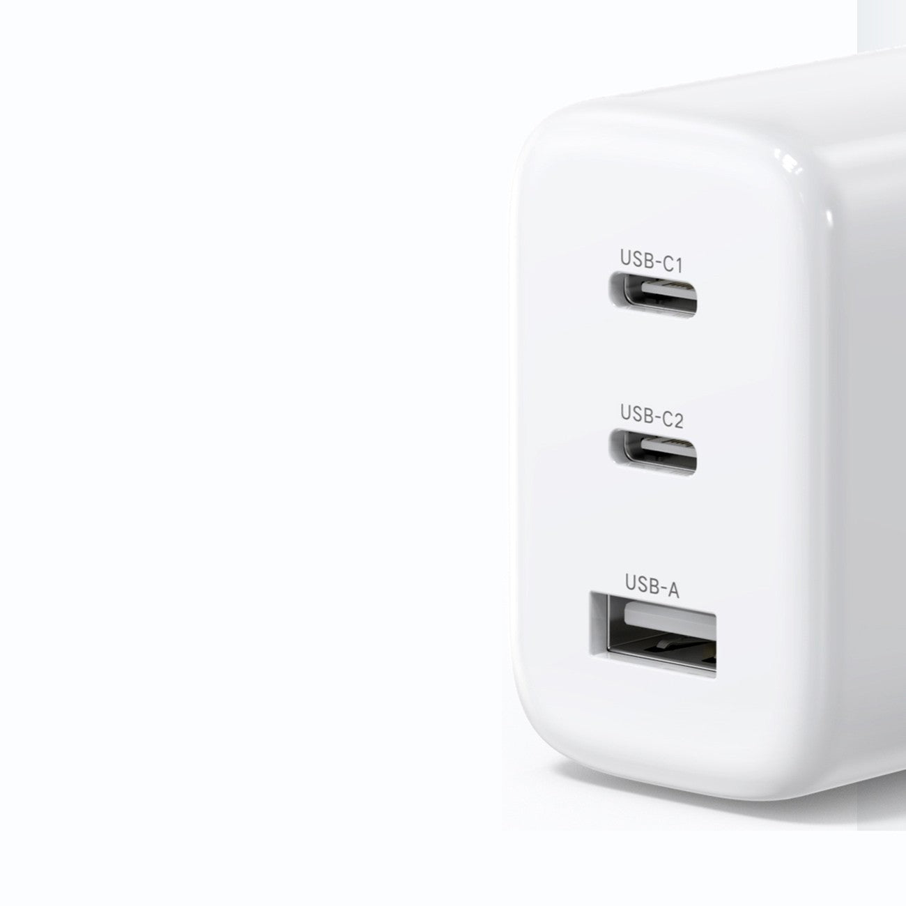 Įkroviklis Ugreen CD275 2xUSB-C/USB-A 65W baltas