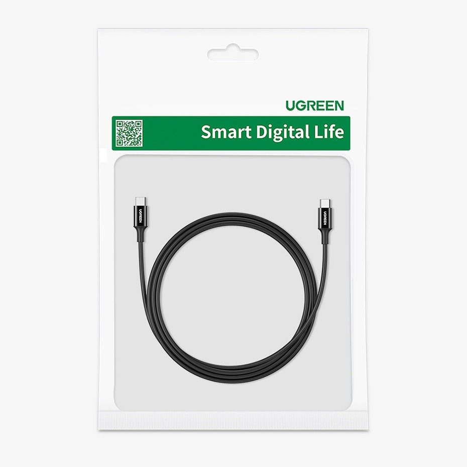 USB kabelis Ugreen US300 USB-C to USB-C 5A 100W 2.0m baltas