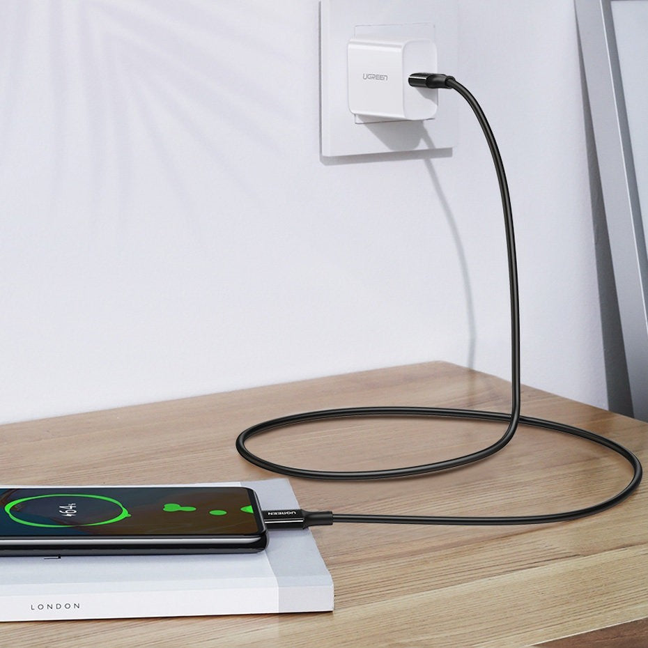 USB kabelis Ugreen US300 USB-C to USB-C 5A 100W 1.0m juodas