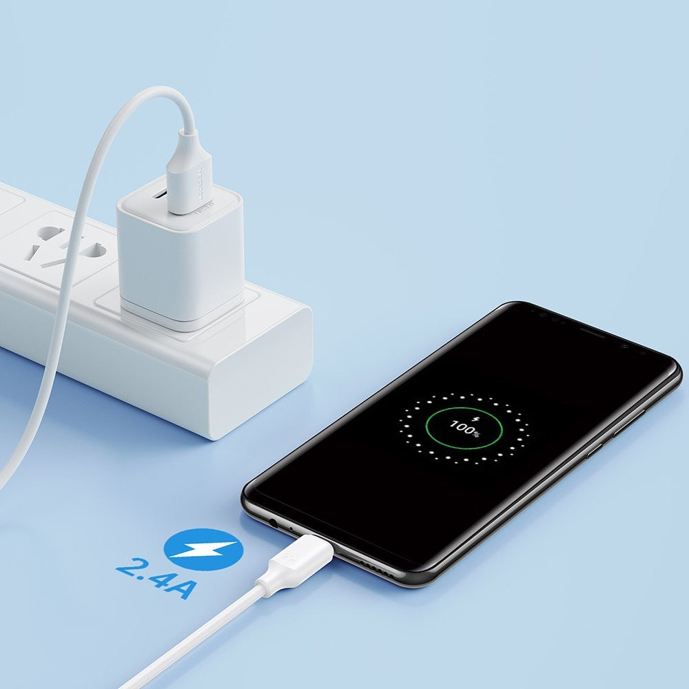 USB kabelis Joyroom S-UM018A9 USB to MicroUSB 2.4A 2.0m juodas