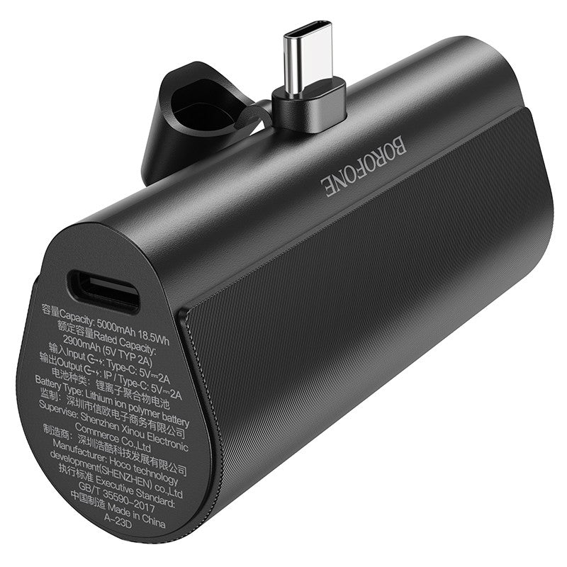 Išorinė baterija Power Bank Borofone BJ35 USB-C 5000mAh juoda