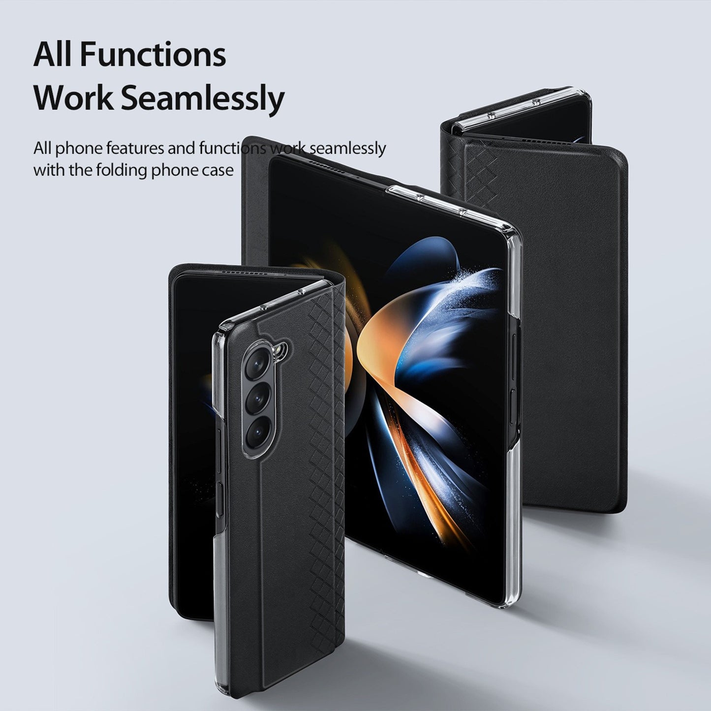 Dėklas Dux Ducis Bril Samsung F946 Z Fold5 5G rožinis