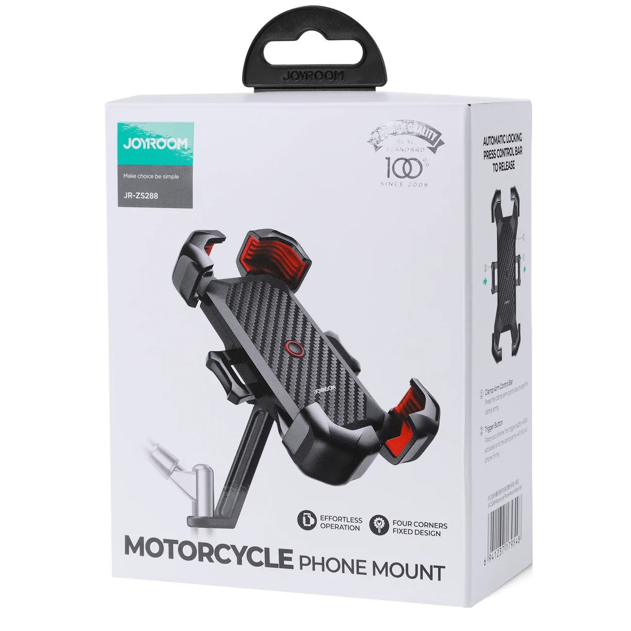 Telefono laikiklis motociklui Joyroom JR-ZS288 juodas