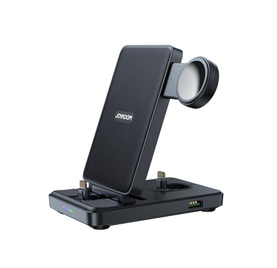 Įkroviklis belaidis Joyroom JR-WQS02 4-in-1 for iPhone AirPods Apple Watch juodas