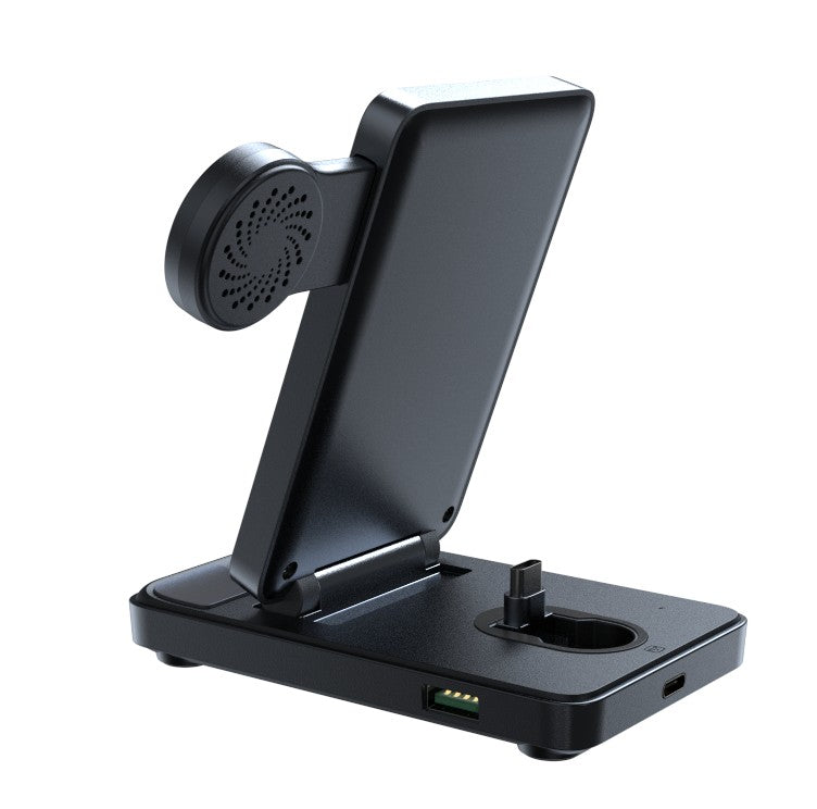 Įkroviklis belaidis Joyroom JR-WQS01 4-in-1 for Samsung Galaxy USB-C juodas