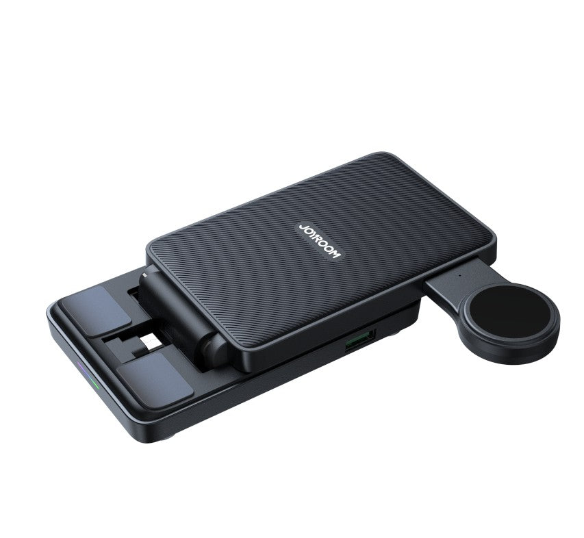 Įkroviklis belaidis Joyroom JR-WQS01 4-in-1 for Samsung Galaxy USB-C juodas