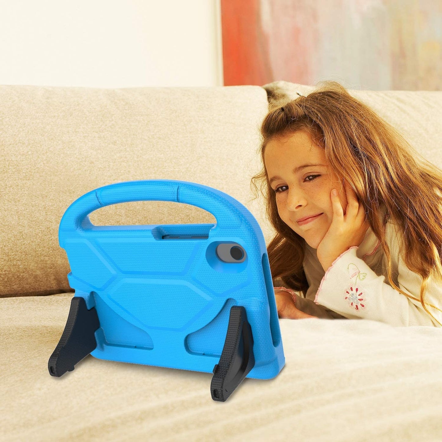 Dėklas Shockproof Kids Samsung X210/X215/X216 Tab A9 Plus 11.0 tamsiai mėlynas