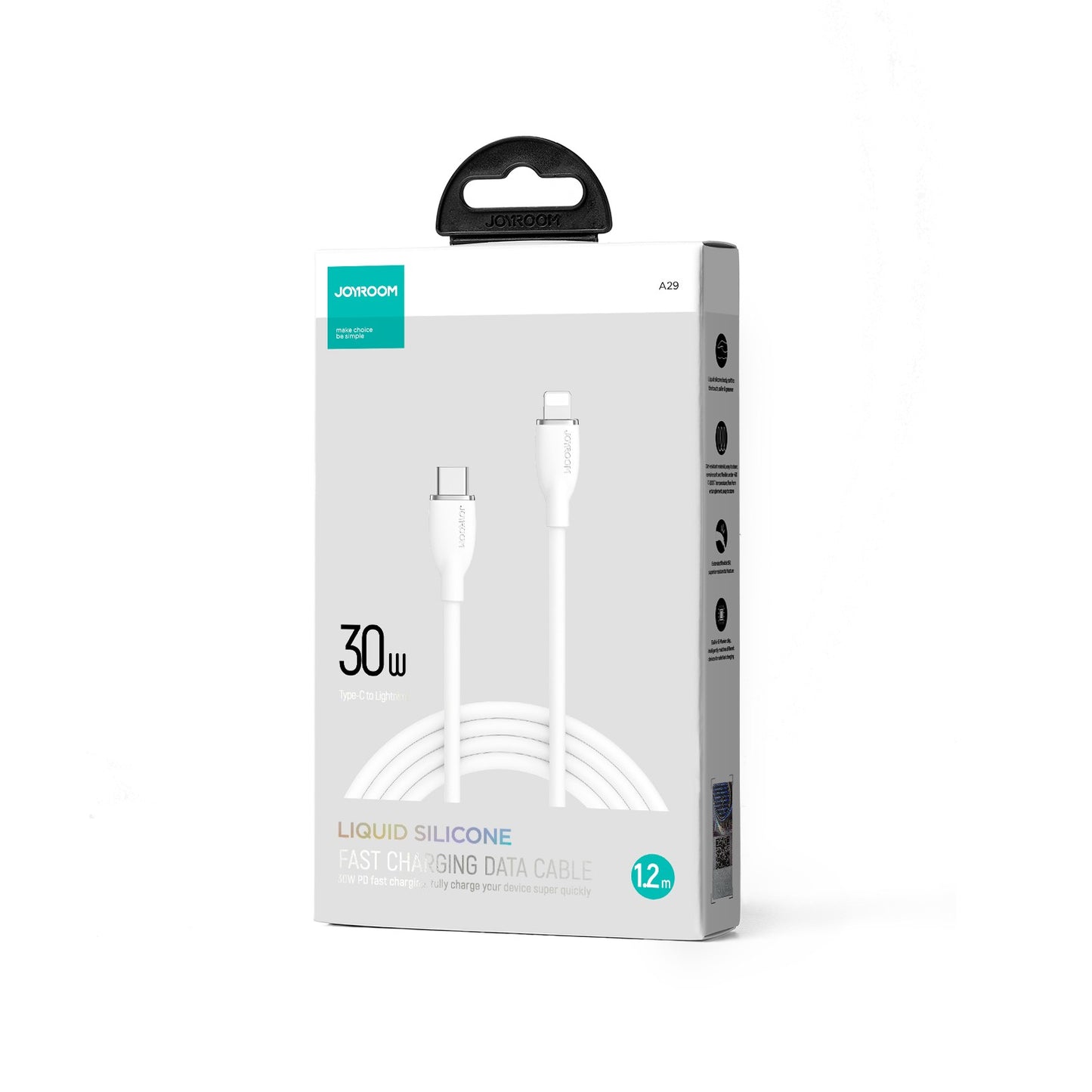 USB kabelis Joyroom SA29-CL3 USB-C to Lightning 30W 1.2m baltas