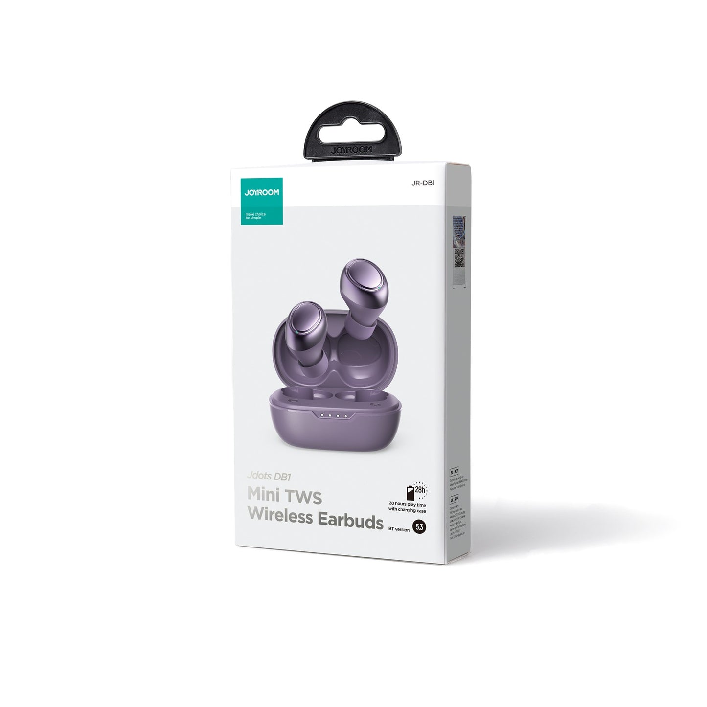 Belaidės ausinės Joyroom TWS JR-DB1 violetinės