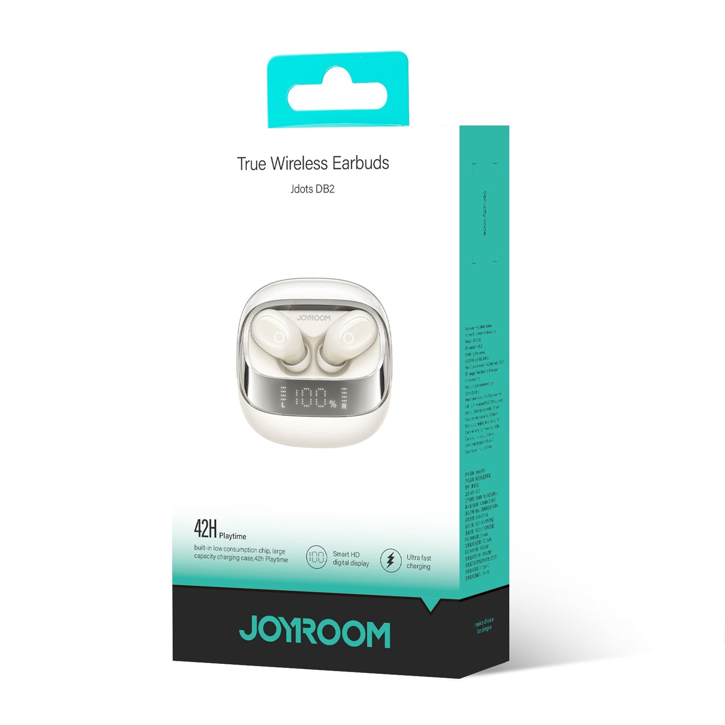 Belaidės ausinės Joyroom TWS JR-DB2 baltos