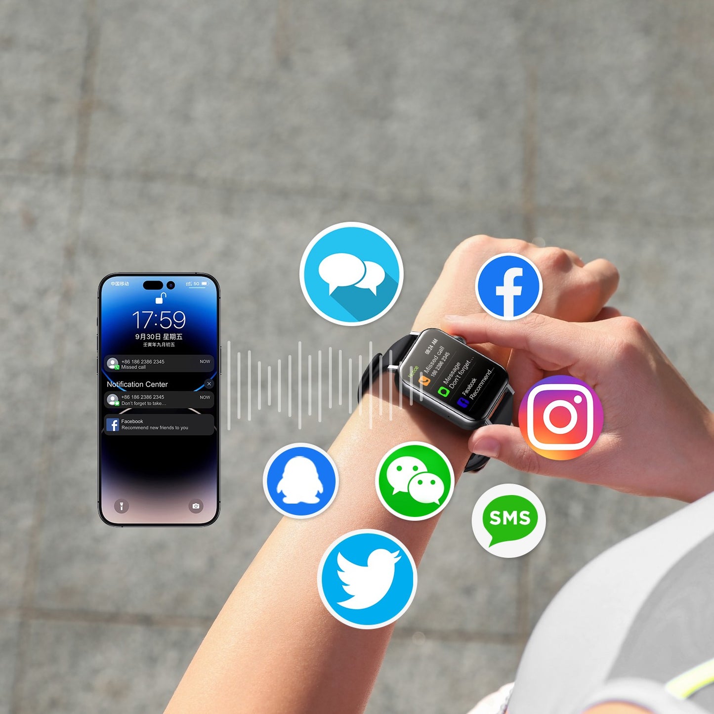 Išmanusis laikrodis Joyroom JR-FT5 Fit-Life Series Smart Watch (Answer/Make Call) juodas