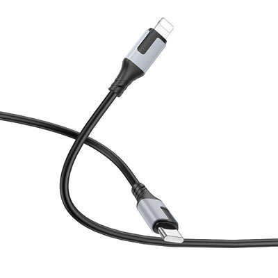 USB kabelis Borofone BX101 USB-C to Lightning 1.0m juodas