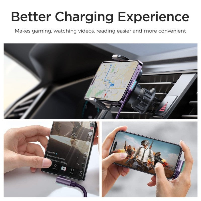 USB kabelis Joyroom S-AC027A17 USB to USB-C 3A 1.2m juodas