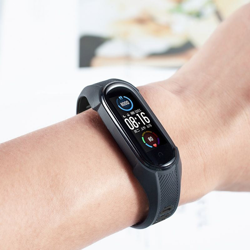 Apyrankė Tech-Protect Armour Xiaomi Mi Band 5/6/6 NFC juoda