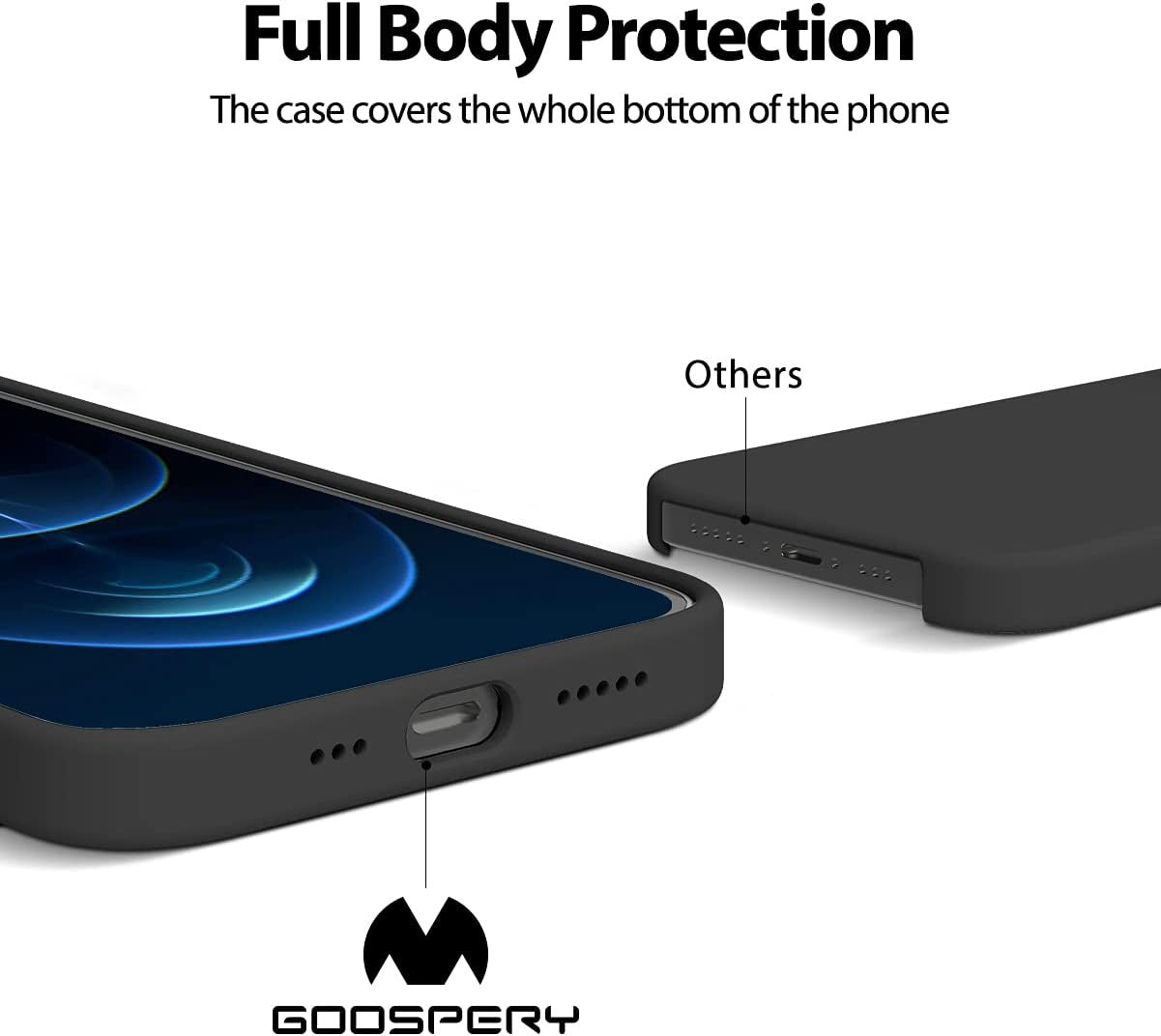 Dėklas Mercury Silicone Case Samsung A136 A13 5G/A047 A04s juodas