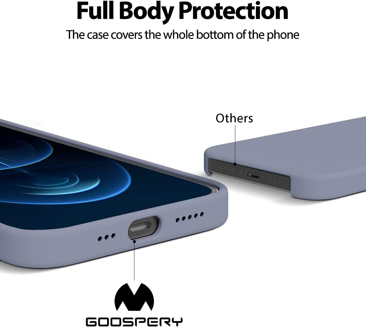 Dėklas Mercury Silicone Case Samsung S901 S22 5G levandos pilka