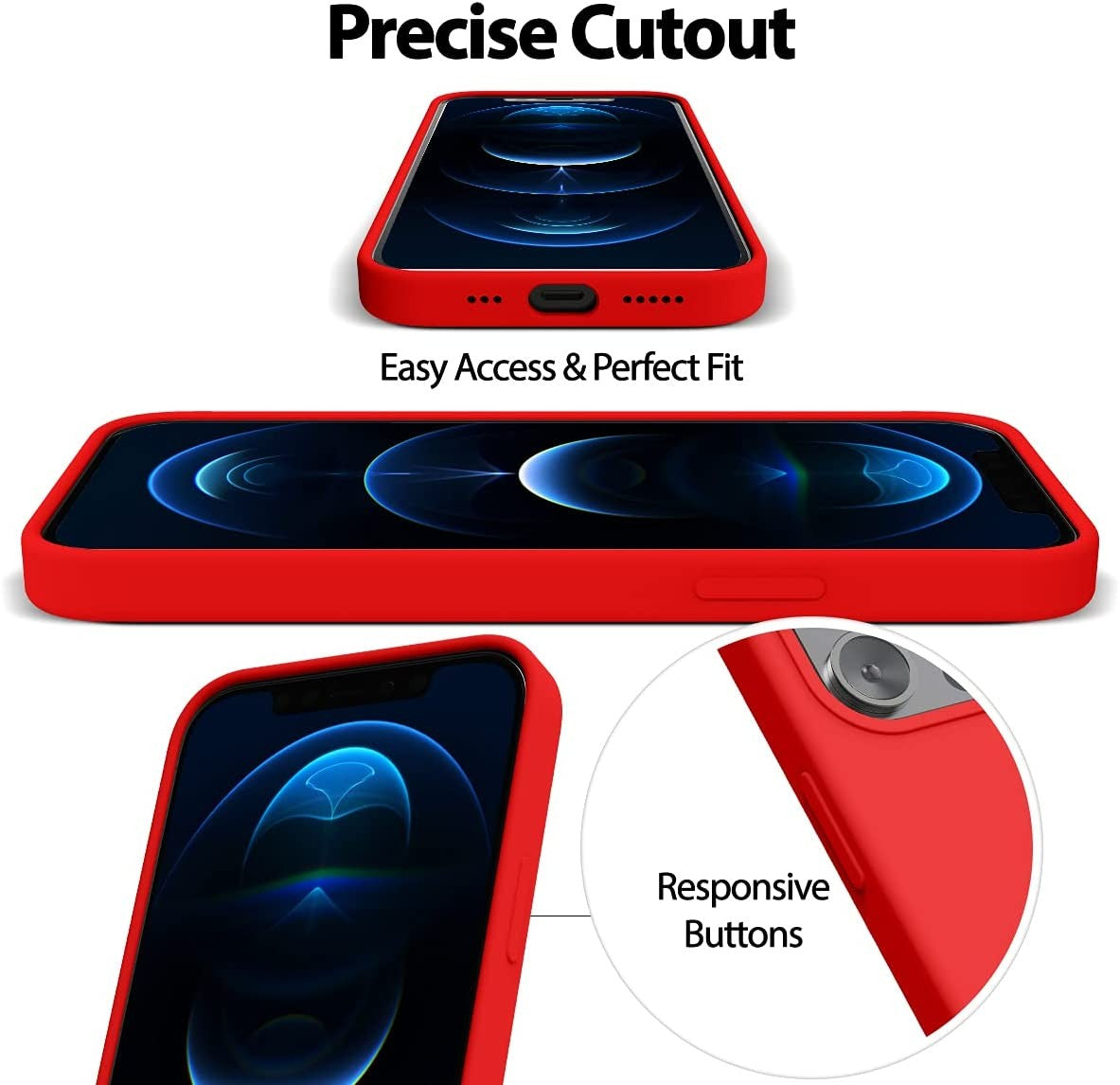 Dėklas Mercury Silicone Case Samsung A336 A33 5G raudonas