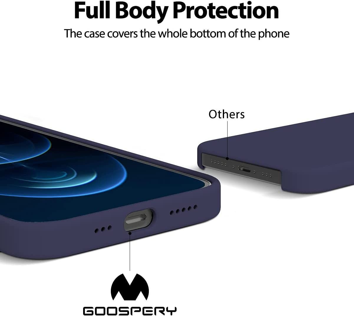 Dėklas Mercury Silicone Case Samsung A226 A22 5G tamsiai mėlynas