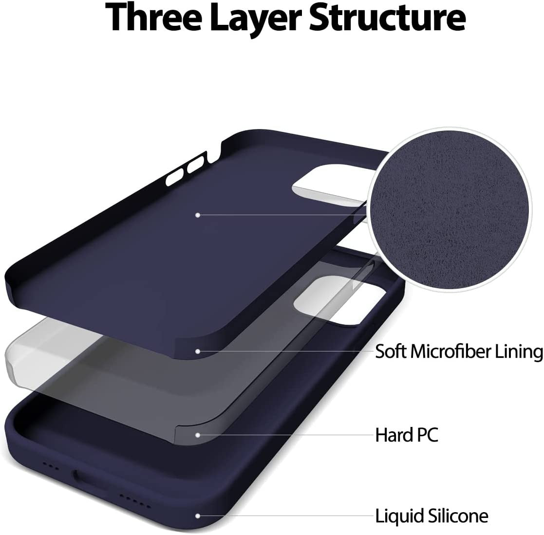 Dėklas Mercury Silicone Case Samsung A226 A22 5G tamsiai mėlynas