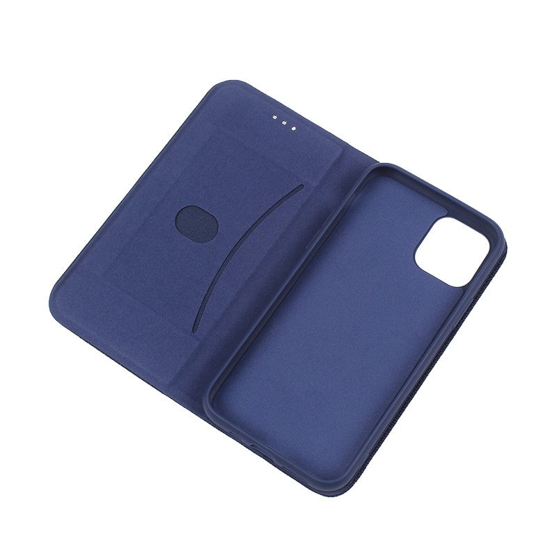 Dėklas Smart Senso Samsung A525 A52 4G/A526 A52 5G/A528 A52s 5G tamsiai mėlynas