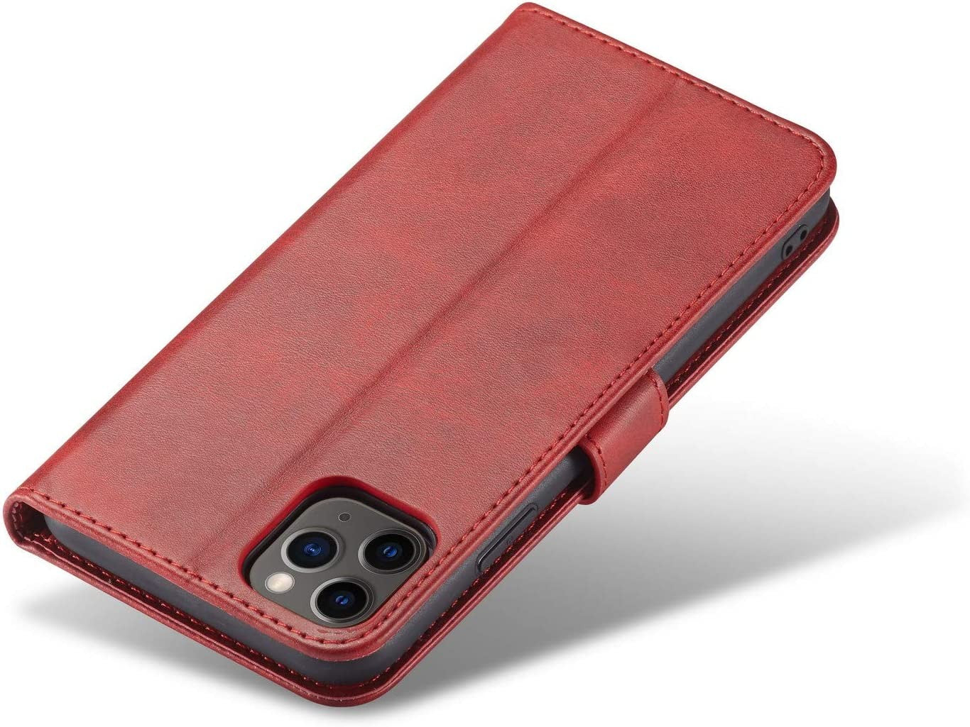 Dėklas Wallet Case Xiaomi Redmi Note 13 Pro 4G/Poco M6 Pro 4G raudonas