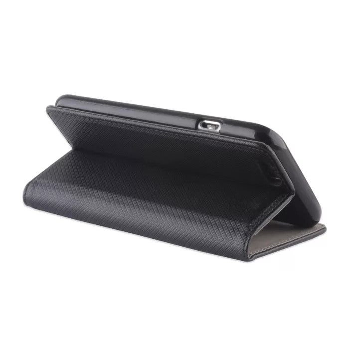 Dėklas Smart Magnet Xiaomi Poco M4 5G/Poco M5/Redmi Note 11R/Redmi 10 5G juodas