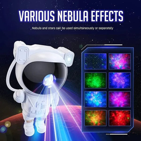 LED 3D galaktikų ir žvaigždžių projektorius "Astronaut"