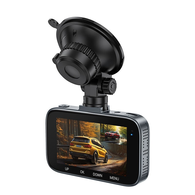 Vaizdo registratorius Hoco DV6 Dual Channel Driving Recorder With Display