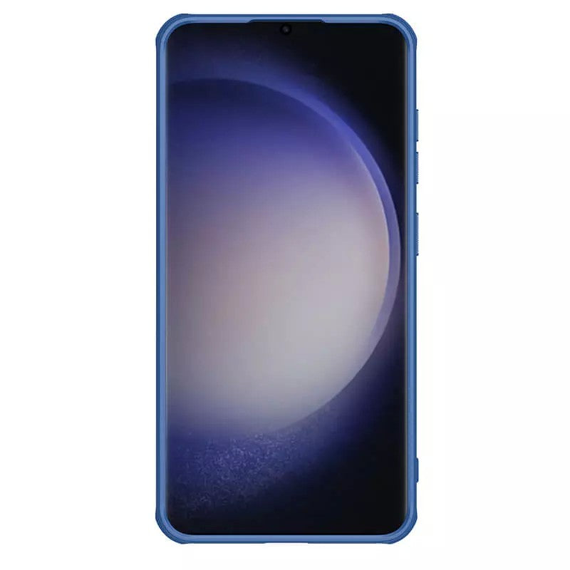 Dėklas Nillkin Super Frosted Shield Pro Samsung S926 S24 Plus mėlynas