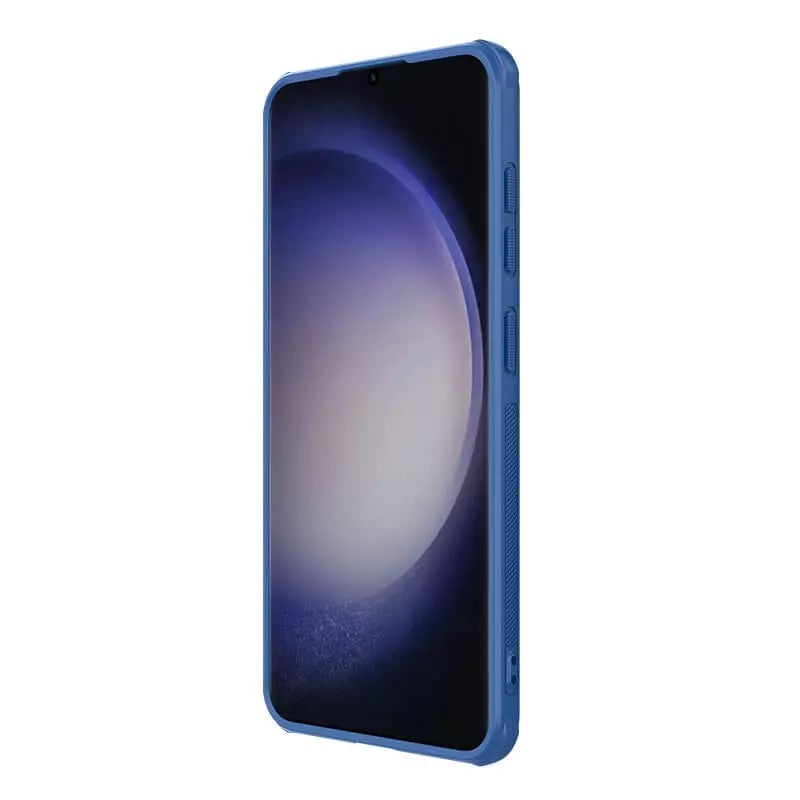 Dėklas Nillkin Super Frosted Shield Pro Samsung S926 S24 Plus mėlynas