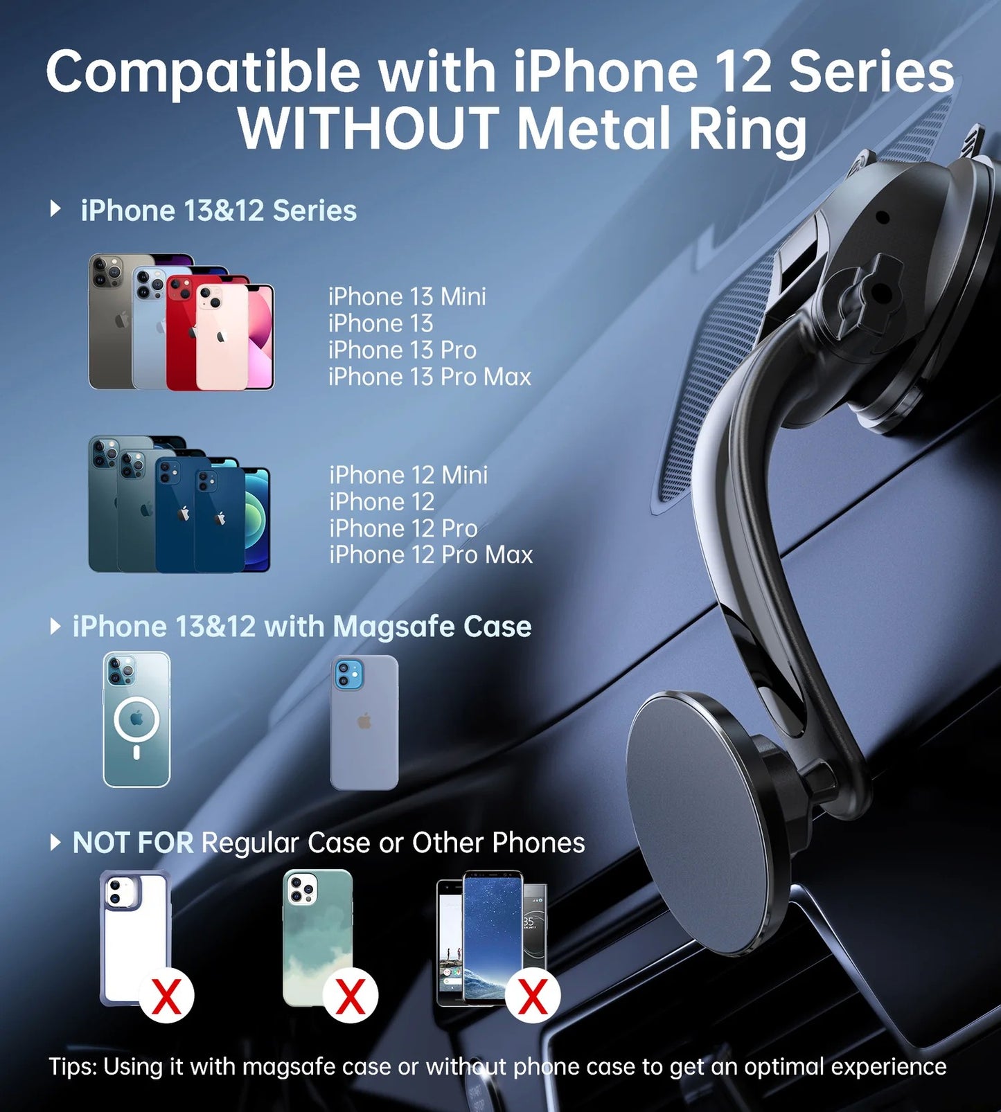 Automobilinis telefono laikiklis Choetech AT0005 juodas