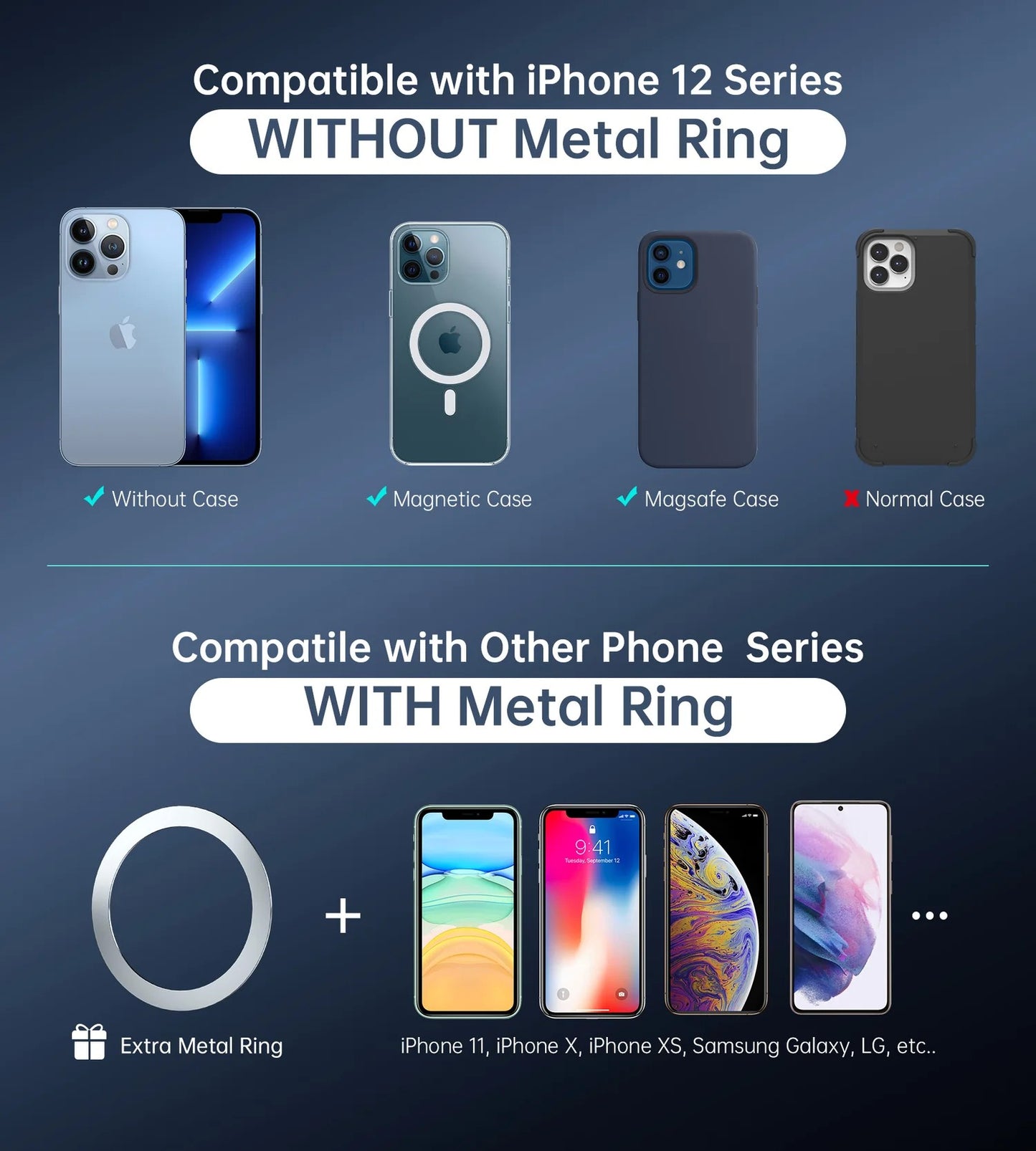 Automobilinis telefono laikiklis Choetech AT0005 juodas