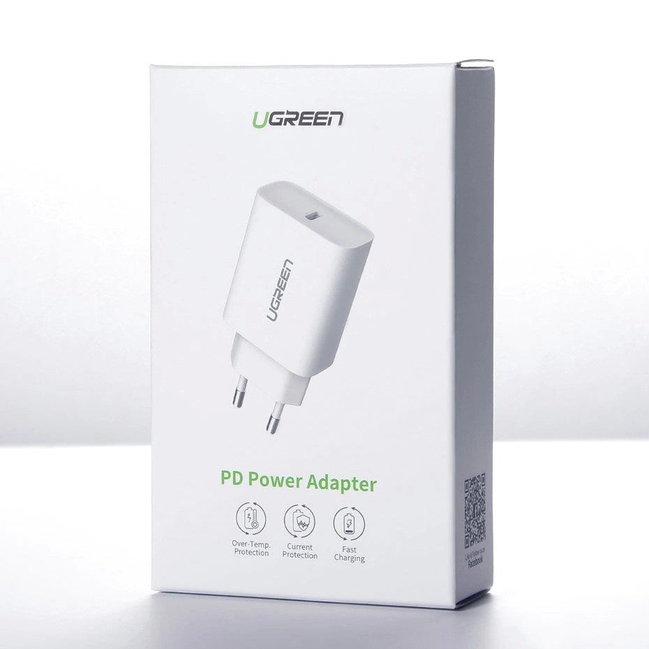 Įkroviklis Ugreen CD137 USB-C 20W 3A baltas