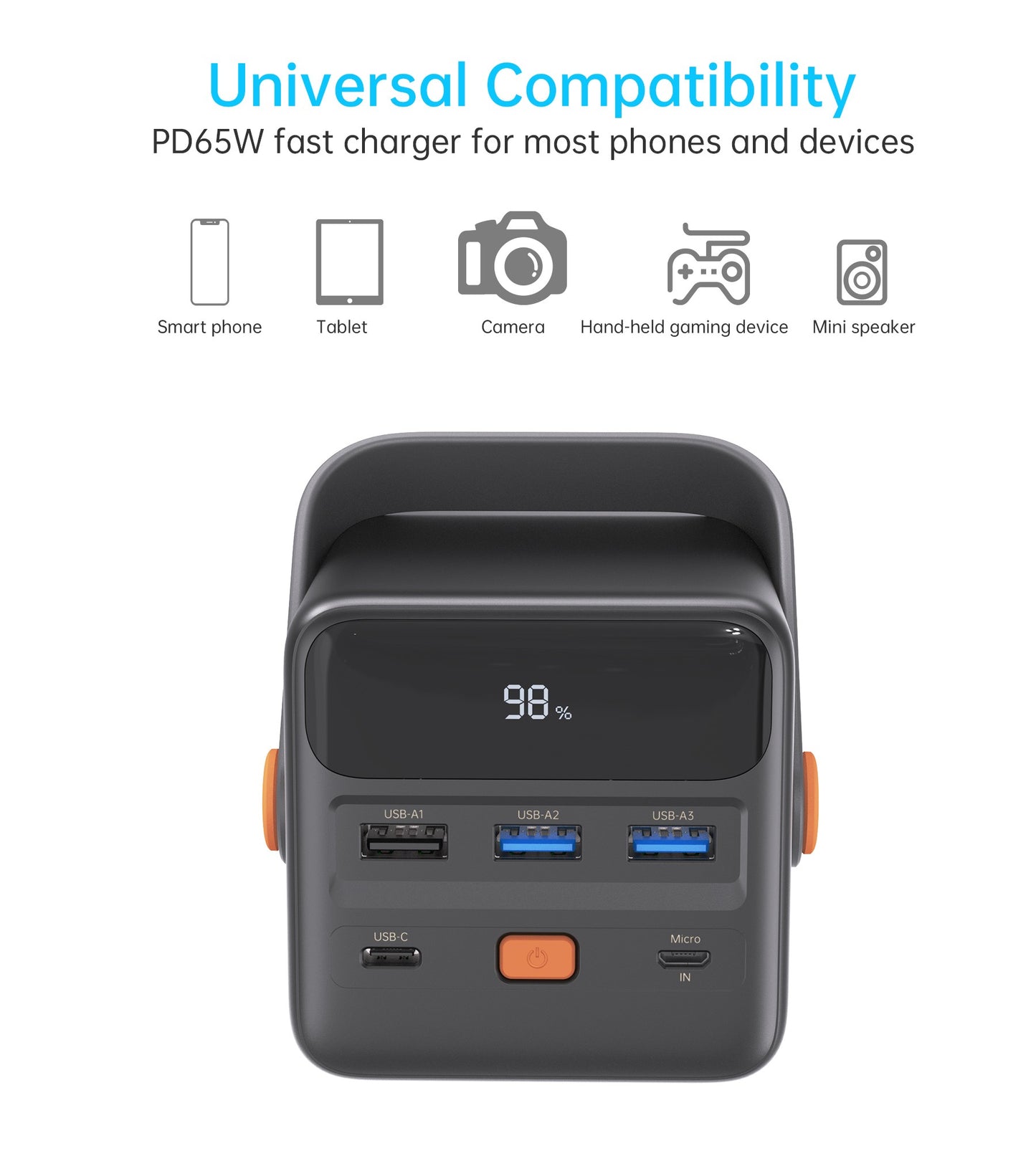 Išorinė baterija Power Bank Choetech B664 50000mAh 65W