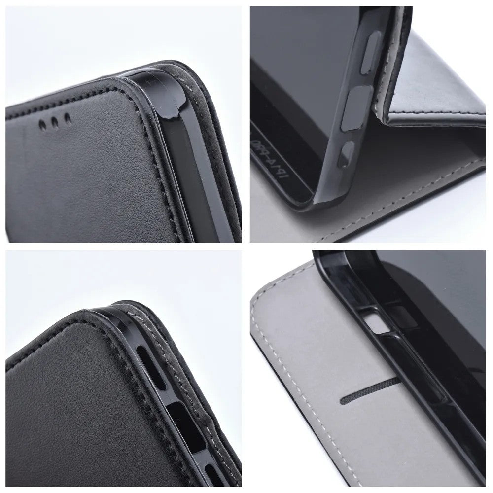 Dėklas Smart Magnetic Samsung A155 A15 4G/A156 A15 5G juodas