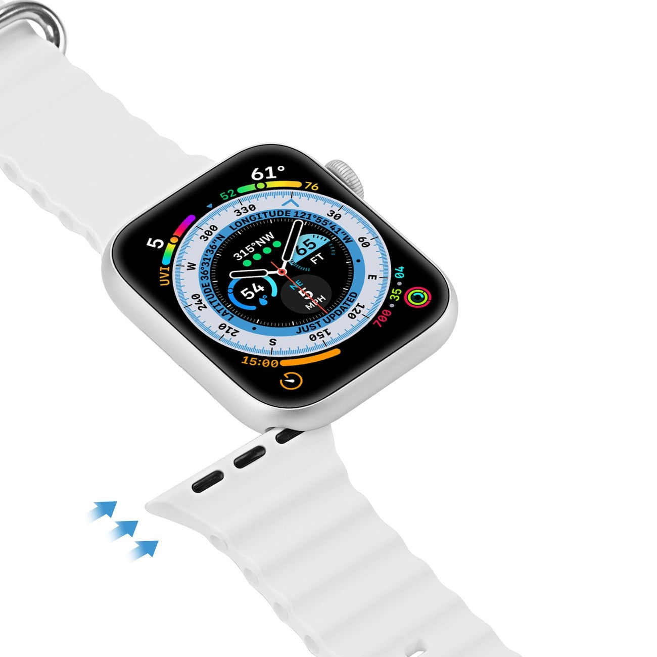 Apyrankė Dux Ducis OceanWave Series Apple Watch 38/40/41mm White
