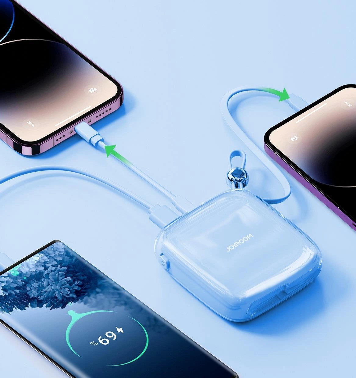 Išorinė baterija Power Bank Joyroom JR-L003 22.5W 10000mAh mėlyna