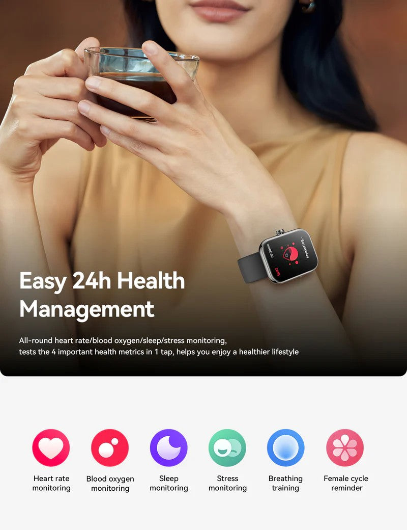 Išmanusis laikrodis Joyroom JR-FT5 Plus Fit-Life Series Smart Watch (Answer/Make Call) rožinio aukso