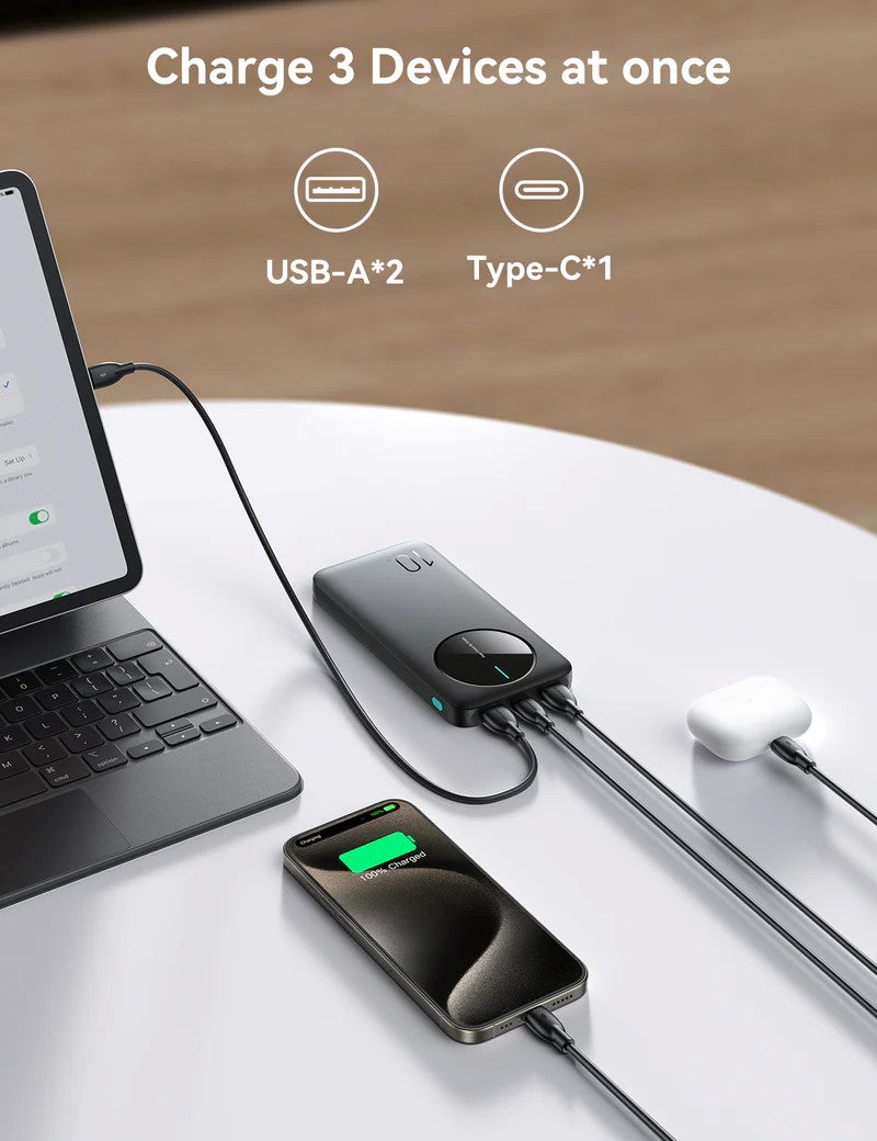 Išorinė baterija Power Bank Joyroom JR-PBF12 10000mAh juoda