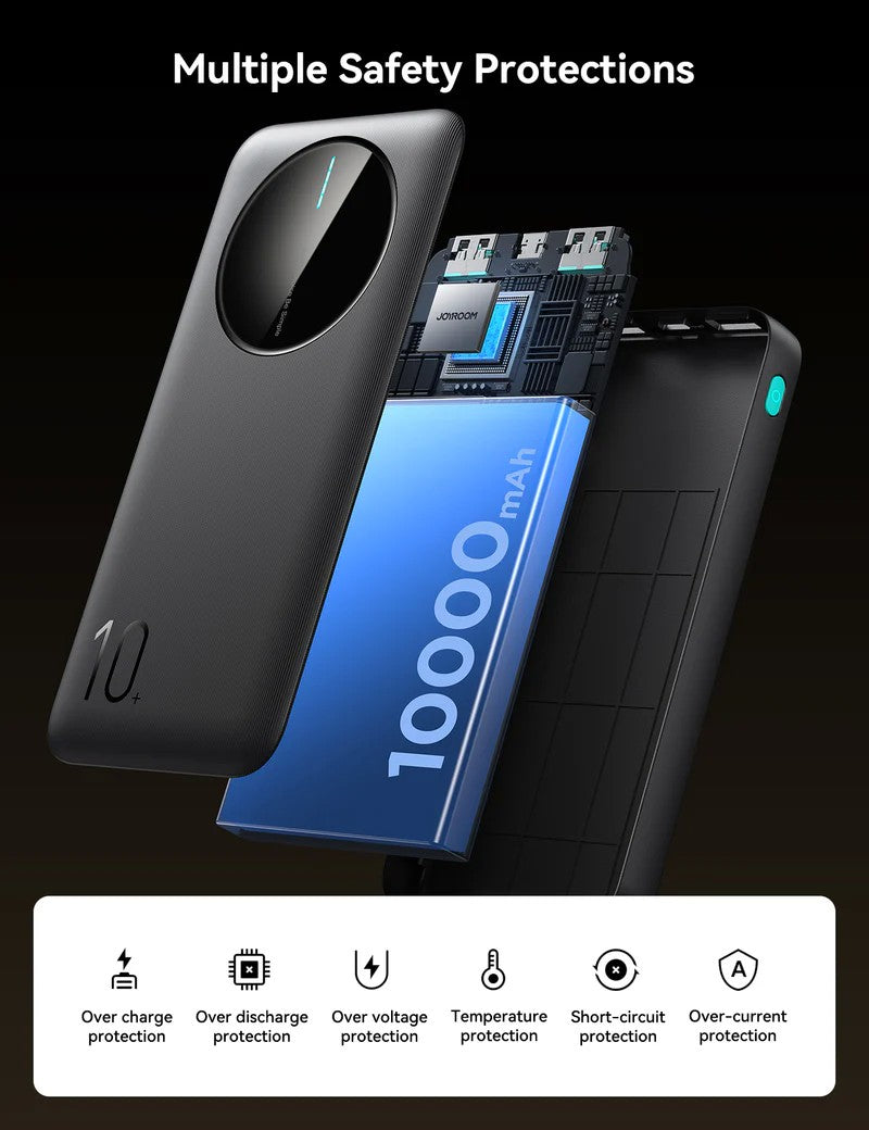 Išorinė baterija Power Bank Joyroom JR-PBF12 10000mAh juoda